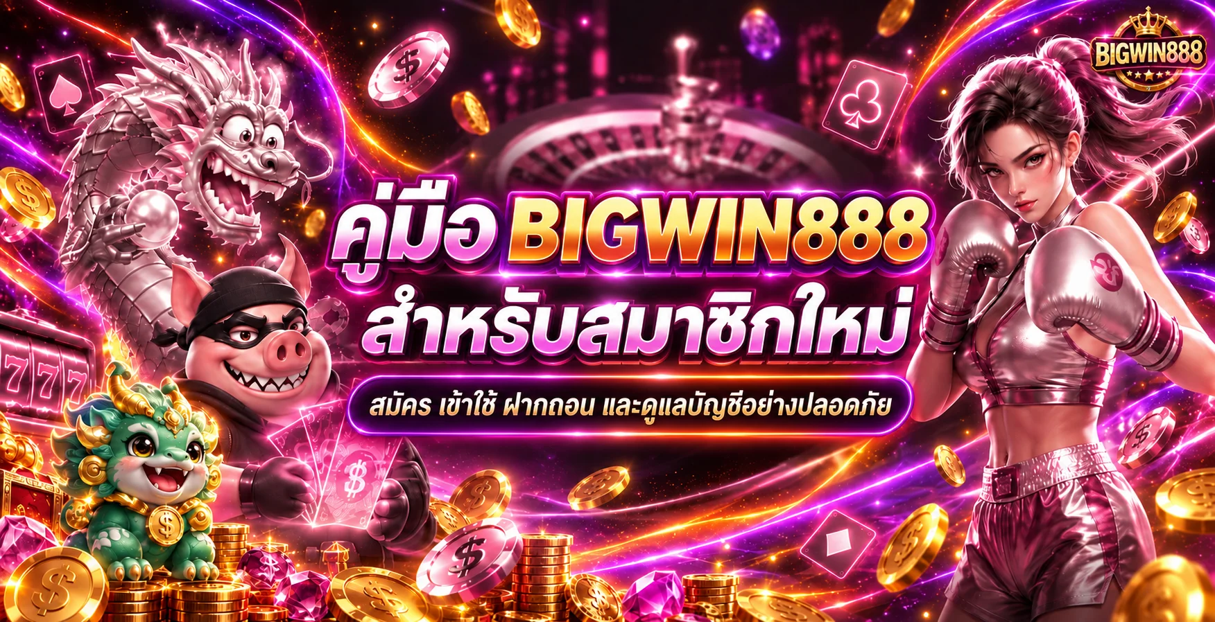 BIGWIN888 คู่มือสมาชิกใหม่ สมัครและฝากถอน